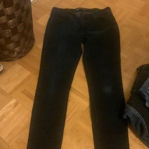 dark blue straight leg jeans!